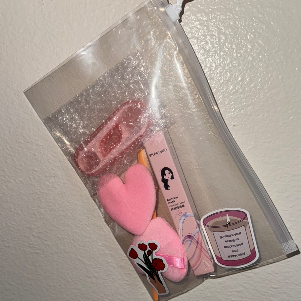 Pink Face Set with Stickers